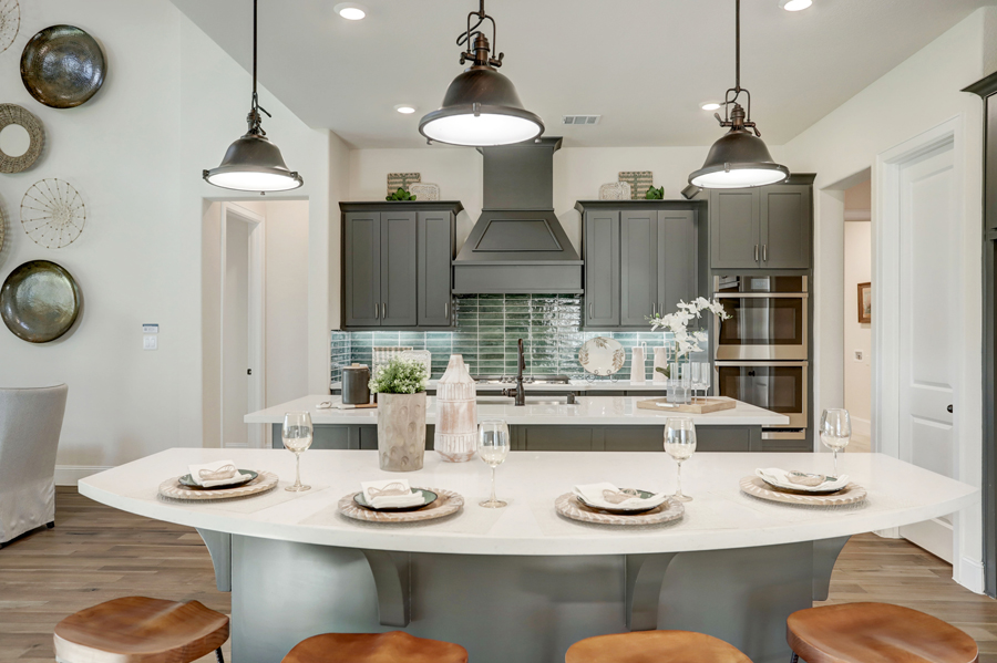 Kitchen in a new home for sale in Sienna in Missouri City, TX