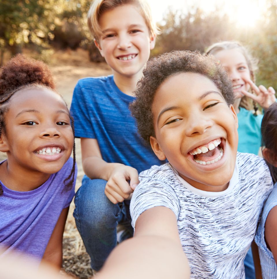 Kids playing outside