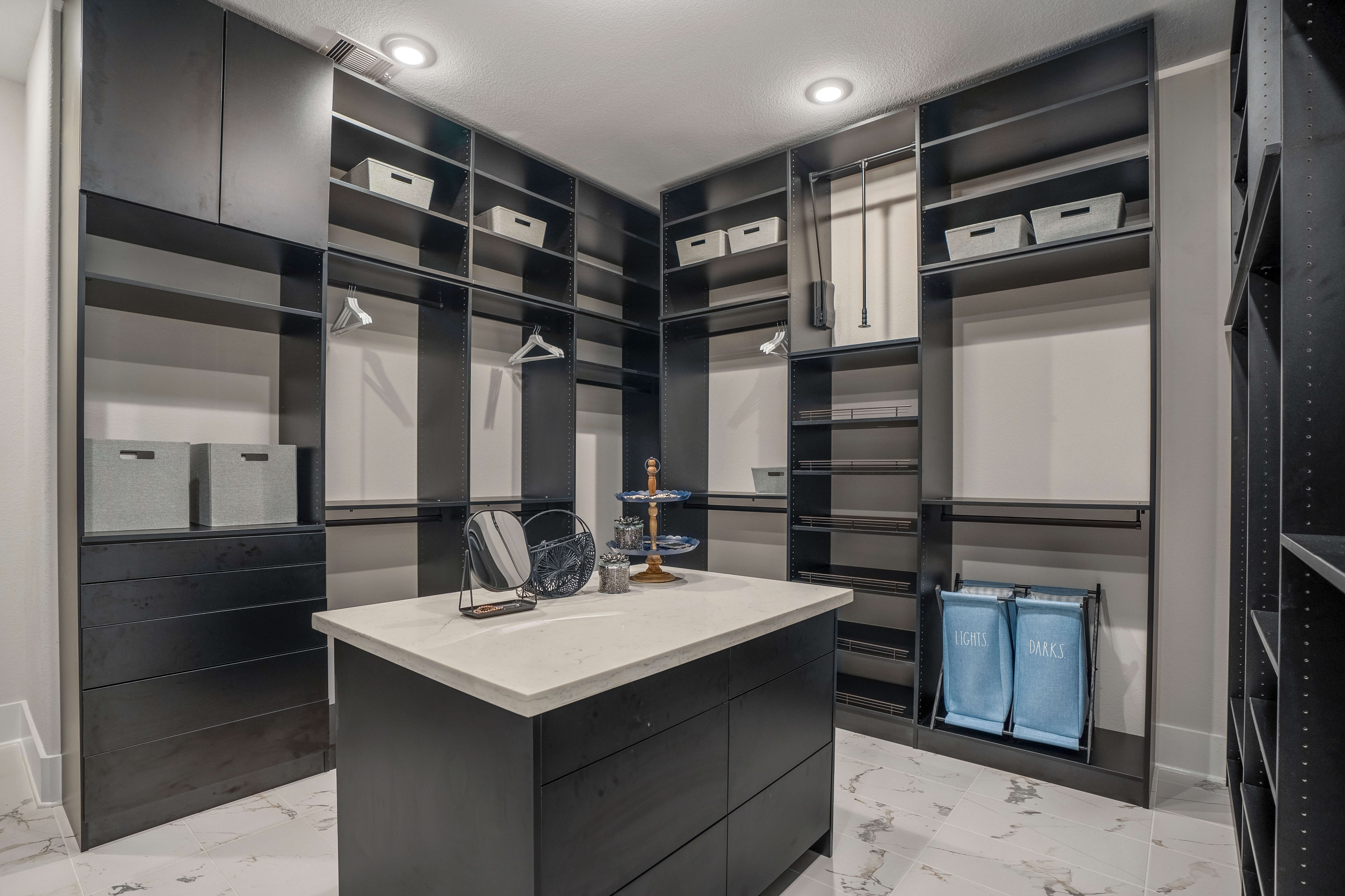 J. Patrick Homes Sienna Model Home Master Closet